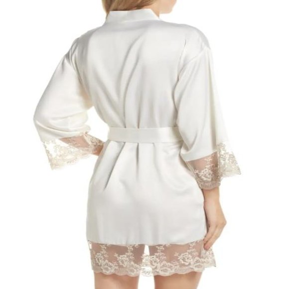 Flora Nikrooz - Rosa Charmeuse Robe Ivory M - Picture 6 of 6